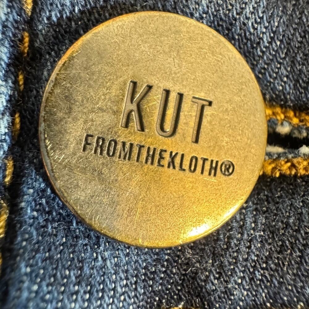 Kut From the Kloth jeans med wash lightly distressed skinny stretch denim Sz 8 - Picture 7 of 10
